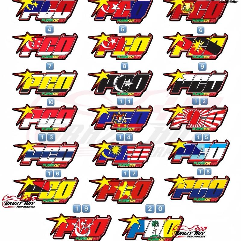 MOTOR STICKER PCO PLAYER CUT OFF - TikTok Shop Malaysia