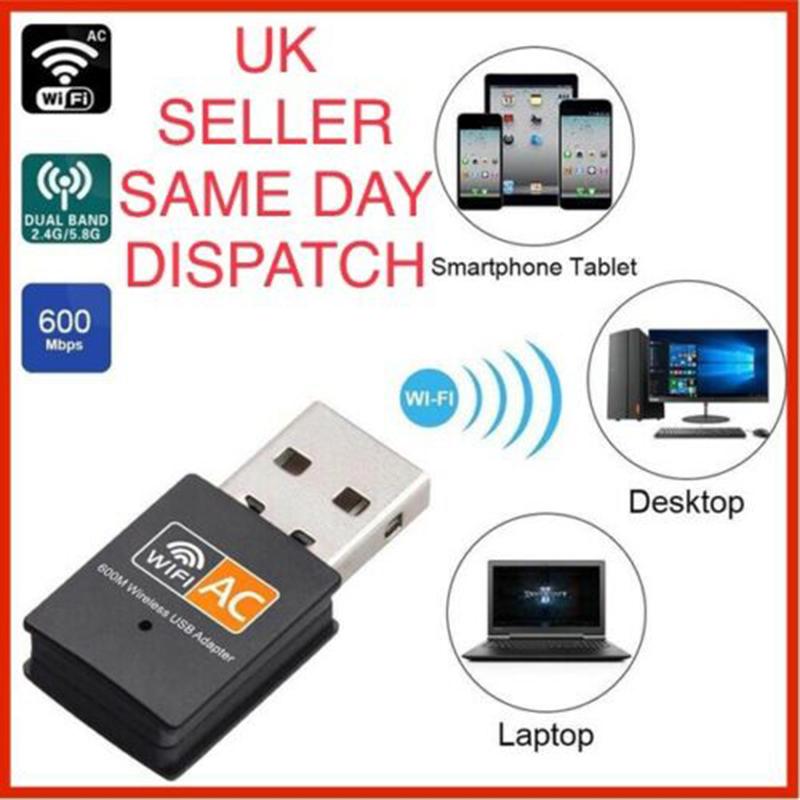 Product Introduction of 600 Mbps 2.4-5ghz USB Dual Band Wireless Adapter WiFi Dongle 802.11 AC Laptop PC 17