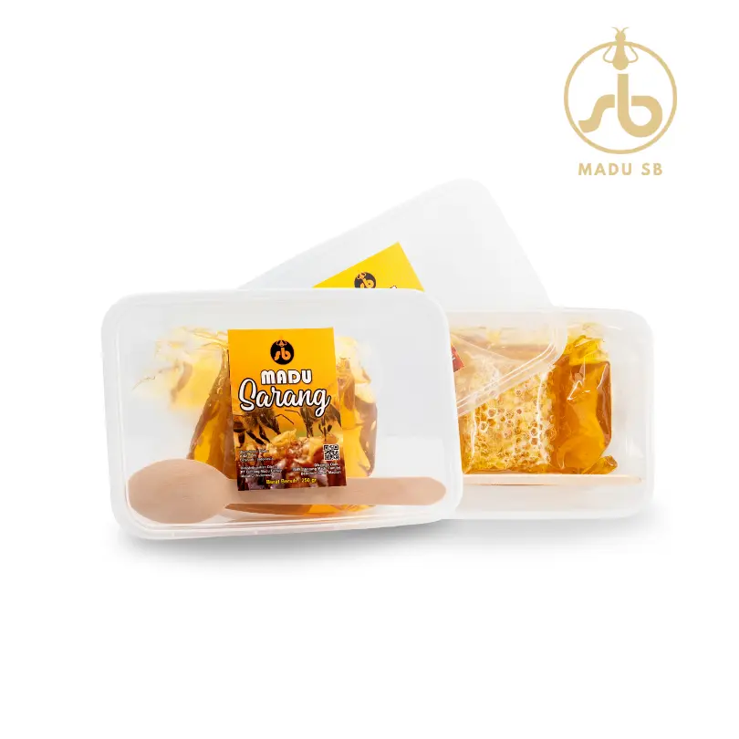 Madu SB Sarang 250gr Pure Asam Honey Tanpa Syrup Gula Gluten Sirup