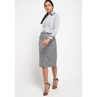 Gambar FAME - Blouse Lengan Panjang Abu-abu - 9211660 - Abu-abu, S dari FAME Official Kota Surabaya 4 Tokopedia