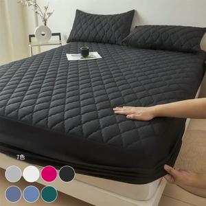 防水マットレスプロテクターセット 2枚/3枚、30cm/11.8インチの深いポケット、柔らかく快適で通気性、寝室、ゲストルーム、アパート、寮、または子供、ペット、または高齢者と共にする家庭に最適（枕カバー付き）