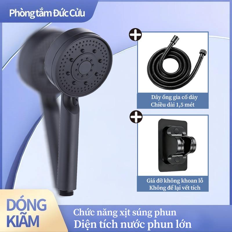 【Bộ vòi sen tắm màu đen đơn giản 5 chế độ phun nước tận hưởng trải nghiệm tắm thư giãn! Giá cả phải chăng lắp đặt dễ dàng làm mới không gian phòng tắm! Mua ngay! sentăng áp vòi sen nhà tắm vòi hoa sen vòi sen tăng áp