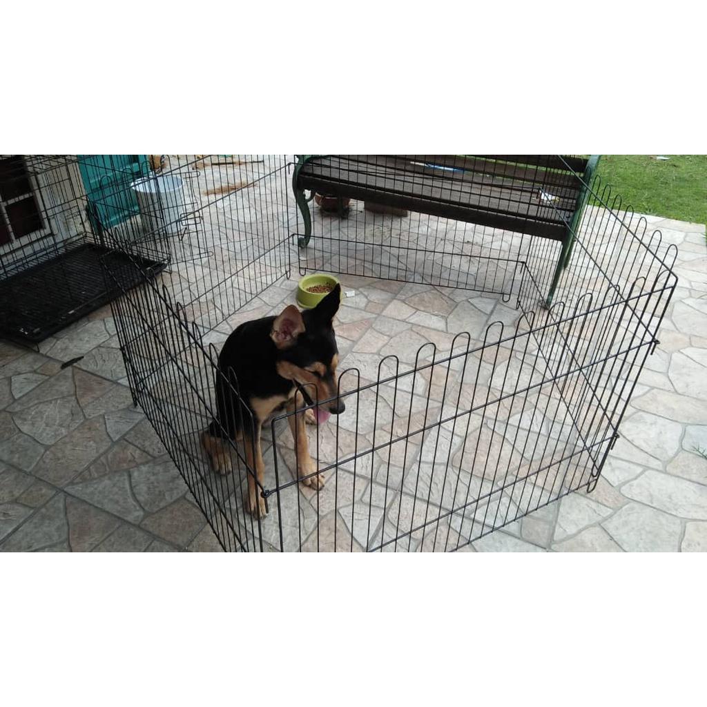 (10xPcs) Modular Play Pen Fence Cage 91cm x 68cm Dog Rabbit Chicken Sangkar Pagar Arnab Anjing Ayam