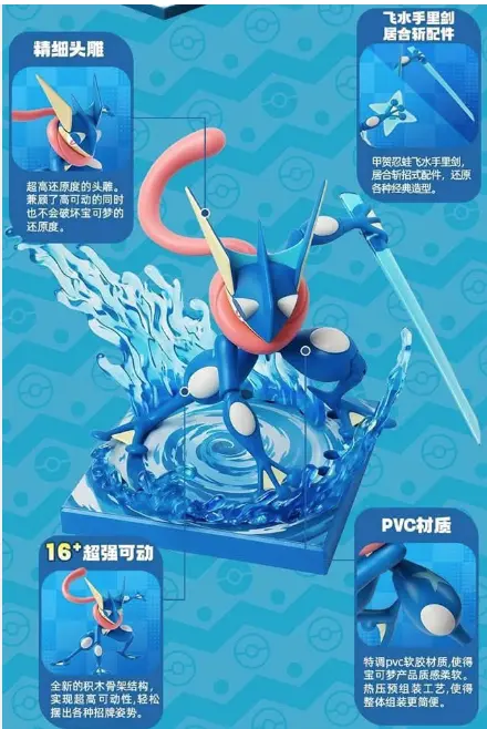 Blokees Pokemon Greninja Classic Edition Type L Limited CE