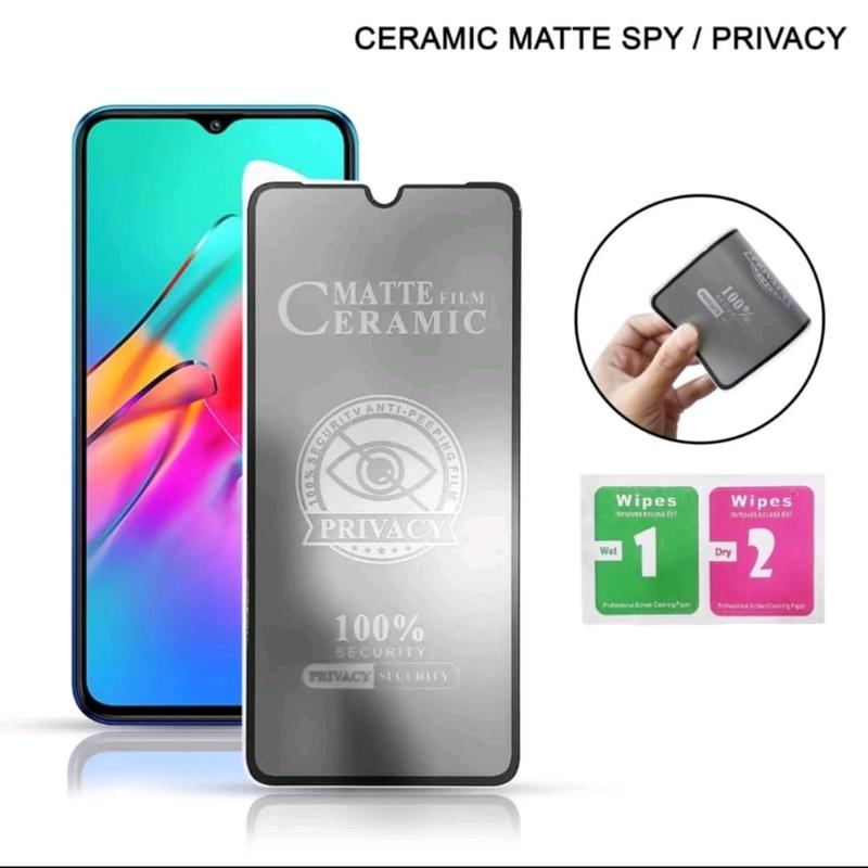 anti gores Privacy Ceramic SPY OPP A16 / A15 / A15s / A35 / A17 / A17K / A18 / A38 / A55s / A53s 5G / A5 2020 / A9 2020 / A31 / A8 / A16K / A16E / A16S / A16e / A58 5G / A78 5G / A57 / A77 TG Tempered Glass Privacy Anti Spy anti Kepo Anti intip 1