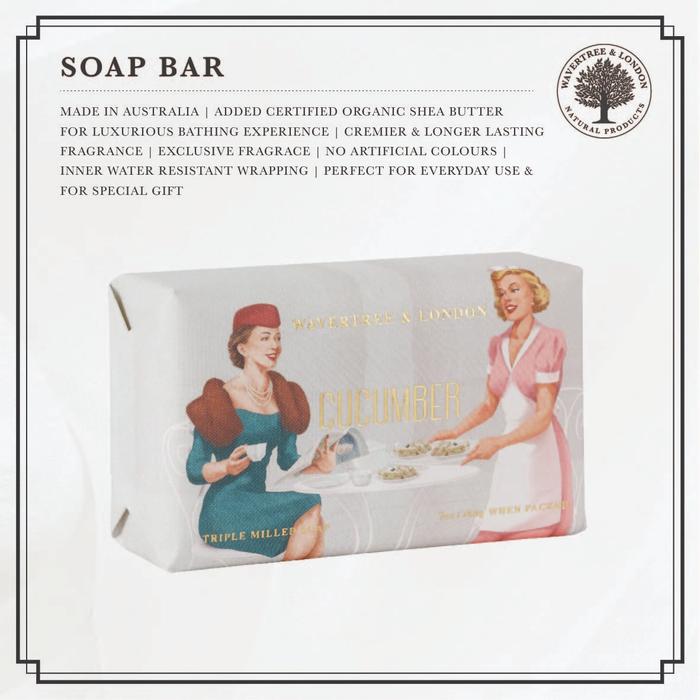 Gambar Wavertree and London Cucumber Soap Bar Sabun Batang Mandi 200 Gr dari Wavertree and London Indonesia Kab. Tangerang Tokopedia