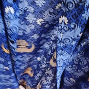 Batik korpri kerah hitam lapis furing kancing dalam katun halus