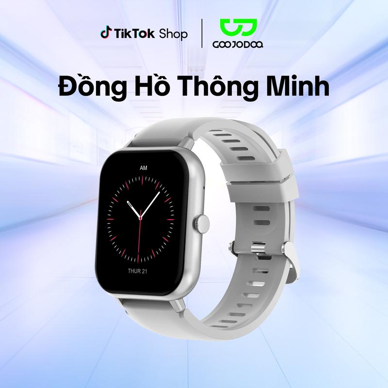 GOOJODOQ*KOL Đồng Hồ Thông Minh Chính Hãng GOOJODOQ 2024 Màn Hình Cảm Ứng theo dõi sức khỏe kết nối điện thoại nhận tin nhắn gọi điện chống nước Smartwatch Watch