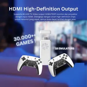 HDMI Game Stick TV M15 P5 PS5 Model Wireless Controller Gamepad Free Up To 30000 4K Ultra HD Retro Video Gamebox Console Classic