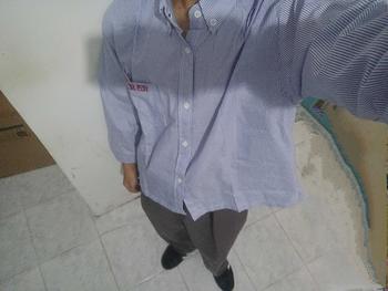 Product Review of Longshirt Boxy - Geld Importaint | Kemeja stripe boxy lengan panjang Pria / Wanita Unisex Salur Garis Nyaman Casual Katun from d**y 0
