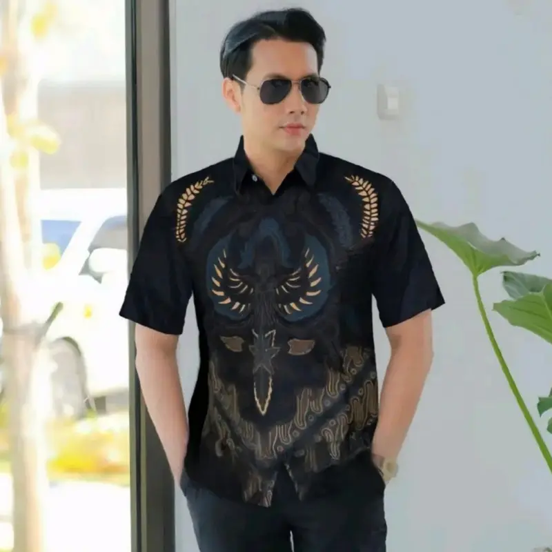 Kemeja batik pria lengan pendek HEM batik pria dewasa 8