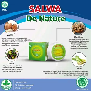 Salep Salwa untuk mengempeskan Benjolan Wasir De Nature