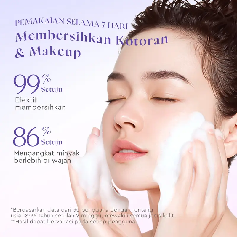 Glad2Glow Blueberry Cleanser Ceramide Low pH Gel 70ml | Face Wash Facial Cleanser Sabun Cuci Muka Pembersih Pencuci Muka Kotoran Membersihkan Berjerawat Kering Wajah Mencerahkan barrer centella 5X Ceramides 1