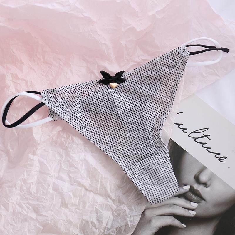 Product Introduction of Sexy Women Thongs Panties Sexy Mesh Transparent Solid Color Low-Rise Seamless Underwear Cute Girls Ladies Mesh T-Back T-String 18