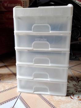 Product Review of Rak Kosmetik 5 Susun Laci Tarik Organizer Meja Rias Kamar Storage Serbaguna Plastik Putih Aesthetic Bagus from k**a ** k**a m**i 0