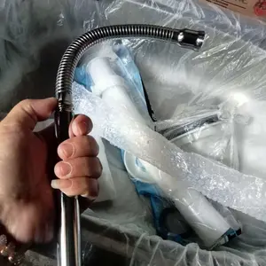 Bak Cuci Piring / Wastafel Cuci Piring 50x40cm Free Selang + Afur + Kran Angsa Fleksibel Stainless