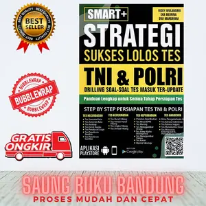 Buku Smart+ Strategi Sukses lolos Tes TNI Dan Polri, Drilling Soal-soal Tes Masuk Ter-Update