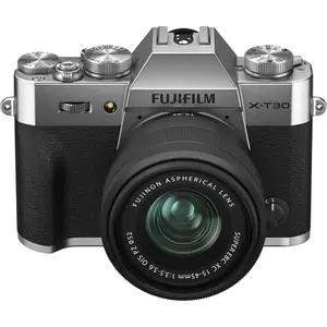 FUJIFILM X-T30 II Mirrorless Camera with XC 15-45mm f/3.5-5.6 Lens / Fuji XT30 II kit XC 15-45mm Silver Garansi Resmi