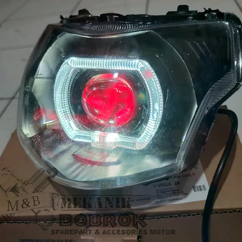 Biled Lampu Depan Vega ZR Full Set Reflektor Tinggal Pasang Super Terang 1