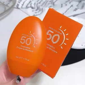 Egg Sunscreen Orange SPF 50 PA+++ Wajah Tahan Selama 12 Jam