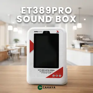 Cahaya QRIS Soundbox ET389 PRO - alat Scan Payment Digital dengan speaker notifikasi, mesin qris soundbox, peralatan toko usaha,toko, mall, pasar, salon,dll