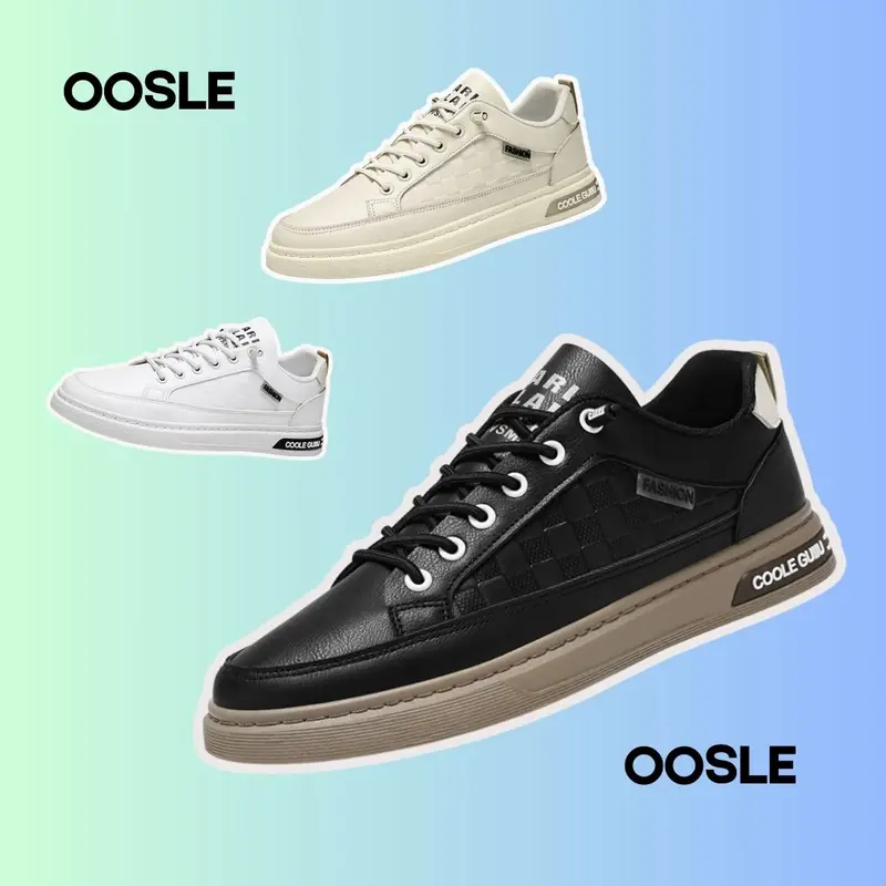 [OOSLE] Sepatu Sneakers Pria Casual Cakep bisa dipakai Formal Non Formal Kualitas Premium -382 0