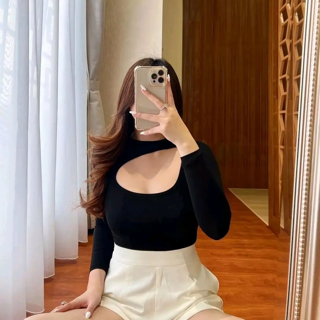 atasan bodysuit lengan panjang melar wanita Lembut Nyaman