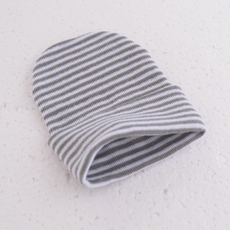 Baby Boy Girl Hat Infant Striped Fetal Hospital Cap Soft Turban Newborn Nursery Cap Kids Outdoor Casual Beanie Hat Headwrap 3