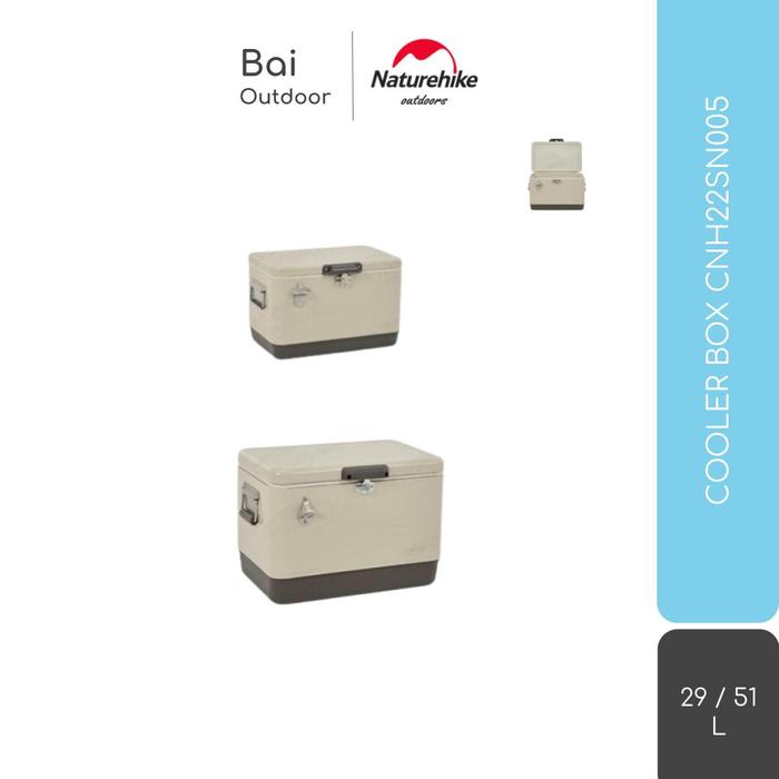Gambar COOLER BOX PENDINGIN MAKANAN MINUMAN CAMPING NATUREHIKE CNH22SN005 - 29L dari Bai Outdoor Kab. Mojokerto Tokopedia
