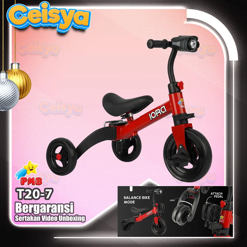 Sepeda Roda Tiga Anak  // Sepeda Keseimbangan Anak // IORA T20-7 2