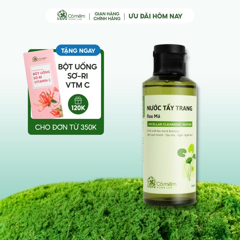 Nước Tẩy Trang Và Làm Sạch Sâu Rau Má Cho Da Mụn Da Dầu Nhạy Cảm Cỏ Mềm 150ml