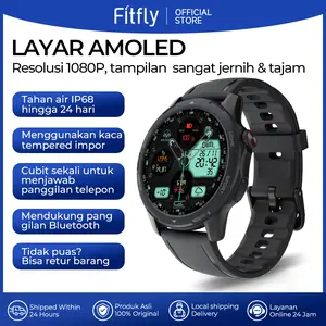 Fitfly SmartWatch X6 Layar Amoled Jam Tangan Pria Wanita Jam Running  Multiple sport Bluetooth Calling Heart rate monitoring cycle tracking sleep tracking  Jam Olahraga Tahan air Bergaransi 12bulan Original 100%