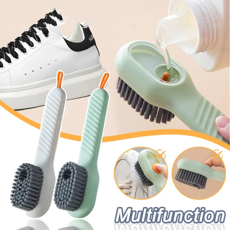 Bàn chải Giặt quần áo Bàn chải Đa năng xả bàn chải giày Bàn chải rửa giày gia dụng Bàn chải làm sạch ép dụng cụ giày