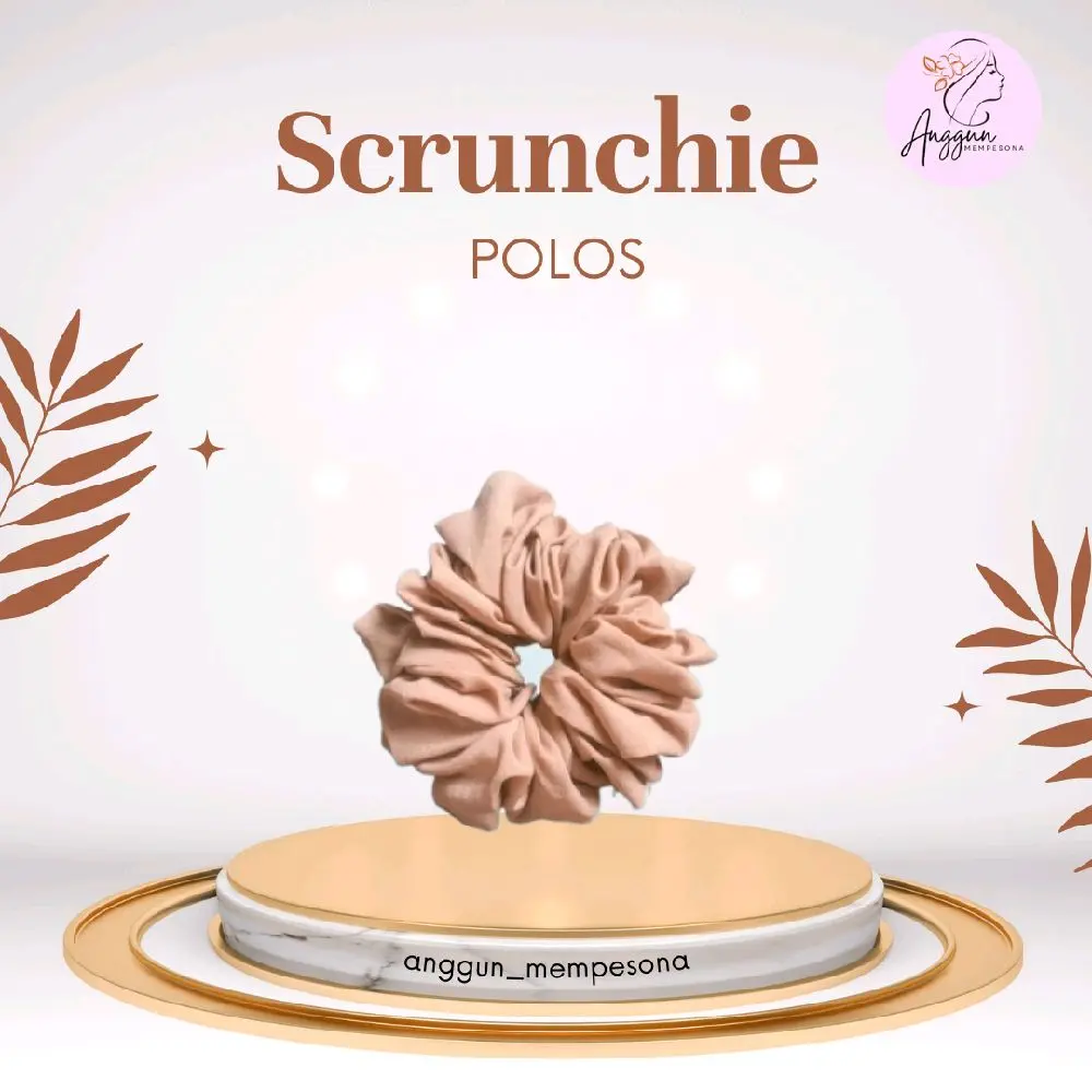 ANGGUN/ SCRUNCHIE CERUTY POLOS MURAH/ Cepol Rambut Murah