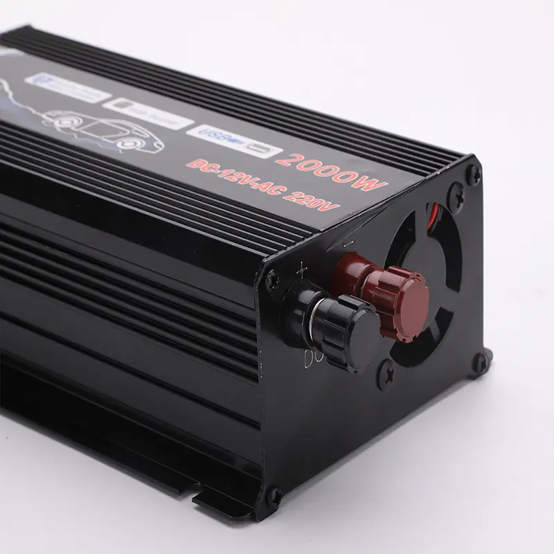 Car Power Inverter 1000Watt/2000 Watt Mobil Pure Sine Wave DC 12V 24V AC 220V Mengubah Arus Listrik Mobil 5