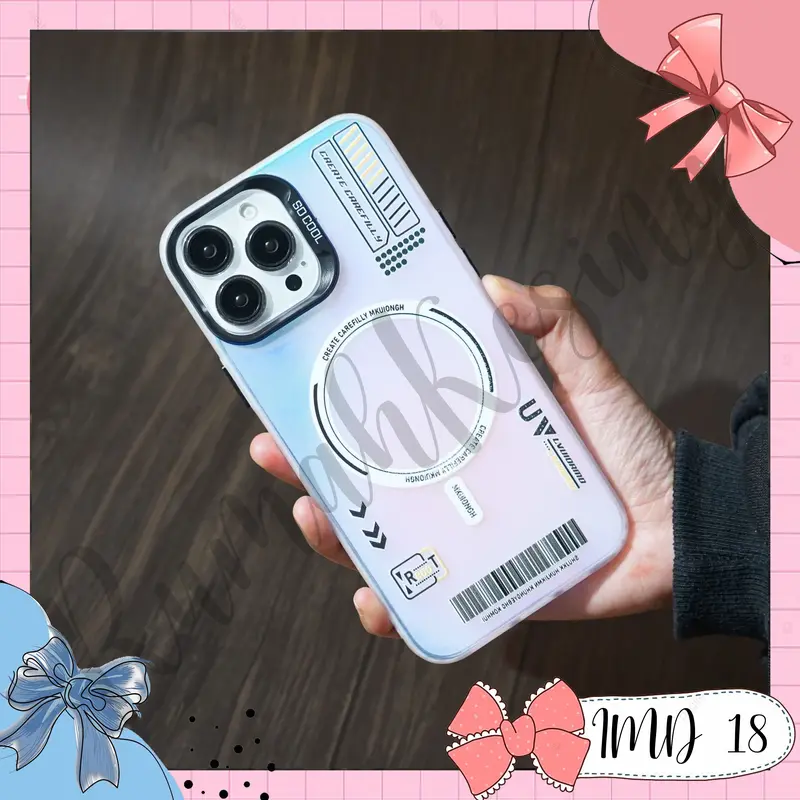 Case Hp IMD Hologram Black Motif Magsafe [IMD - 18] Untuk Semua Tipe Hp IMD BLACK 3