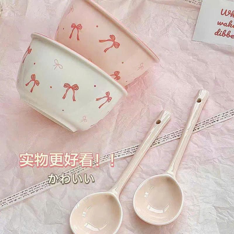 SET 2 BÁT SỨ + 2 THÌA SỨ HÌNH DỄ THƯƠNG, COMBO 2 BÁT 2 THÌA SỨ HÌNH VẼ ĐÁNG YÊU , BÁT GIÚP BÉ ĂN NGON 3