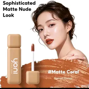 YONISKINCARE - ISI 1 PLUMPY CORAL MATTE LIP TINT "Perawatan Bibir Tahan Lama" Matte Coral Sunset Dunes