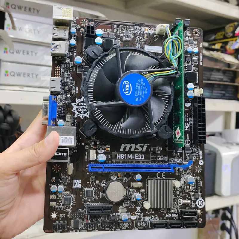mobo intel h 81 MSI + proc pentium G 0
