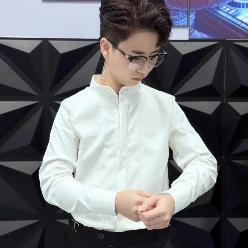 Áo Somi Cổ Trụ Nẹp Ẩn Vải Dày Dặn Co Dãn Tốt Fom Body Chuẩn Cho Nam Thiết Kế Tinh Tế Phù Hợp Nam Giới Yêu Thích Phong Cách Thanh Lịch Hiện Đại