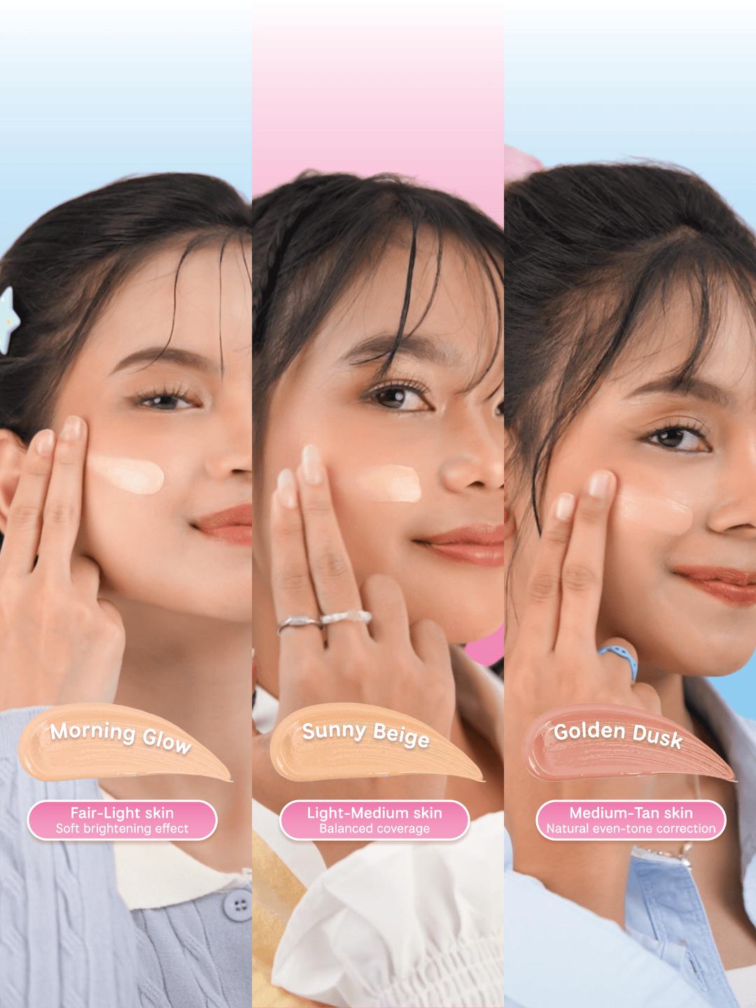 GLAMAZING - [NEW LAUNCHING] Sunmazing CC Tinted Sunscreen SPF 40 PA++++ dengan Ferulic Acid Vitamin C E Centella & Licorice Extract untuk Perlindungan UVA UVB dan Mencerahkan Kulit