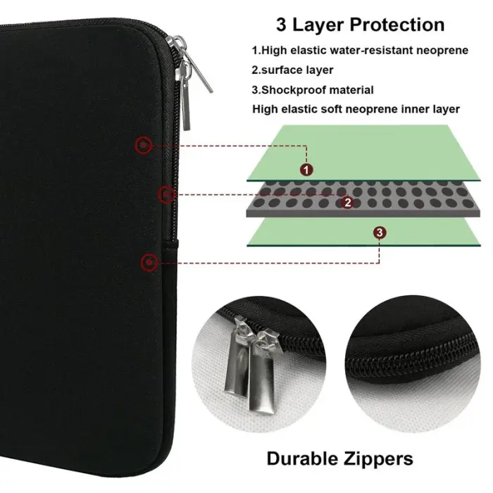 Sleeve Case Softcase + Pouch For Laptop Macbook Air Pro 13" Inch 3