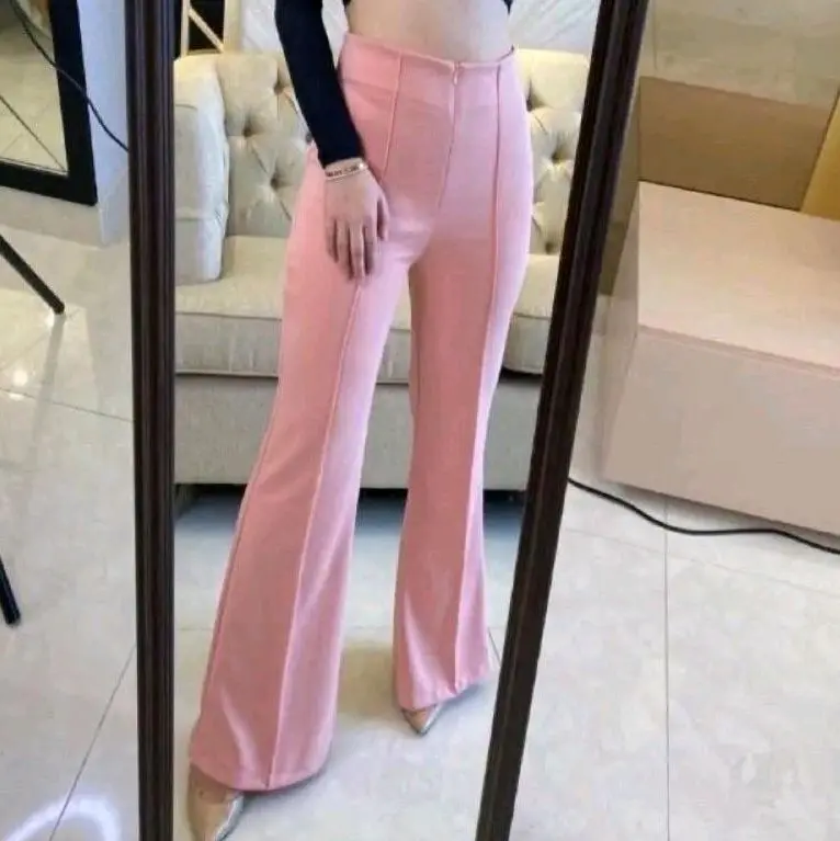 Celana Cutbray Zipper Variasi Cubit // Celana Cutbray Wanita Basic Scuba Premium // Cutbray Zipper Resleting Flare Pant Office Formal 0