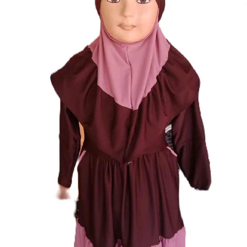 promo 100rb dapet 3 pcs gamis anak set hijab jersy Fashion 2