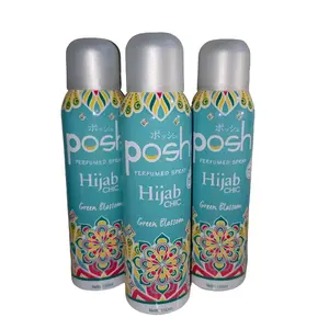 Paket Hemat 3pcs Posh Hijab Chic Green Blossom 150ml – Parfumed Body Spray  Botol Wanita  Bunga Segar & Tahan Lama Elegan