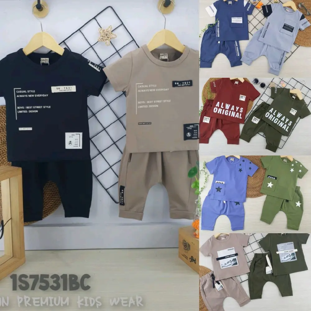 SETELAN USON CELANA KAOS 7/8 ANAK COWOK SK