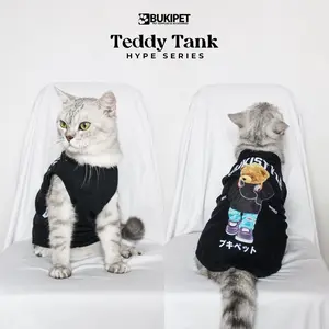 Baju Kucing Anjing Lucu Cowok Cewek Murah - Tank Teddy Bear Muffhype Style Series