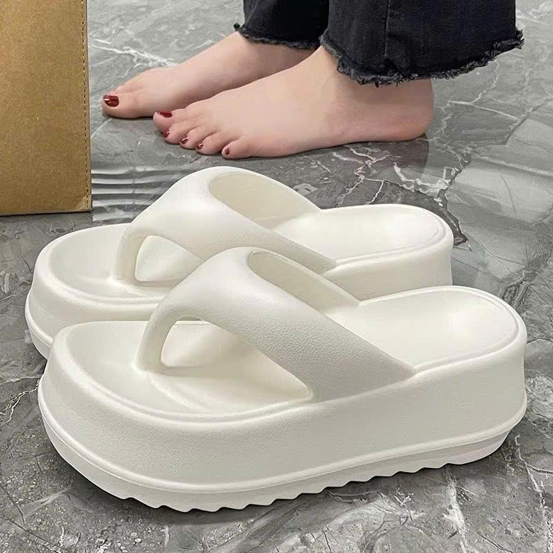  Kẹp tông đế độn 5cm gắn nơ xinh xắn thời trang đi biến DéP Tông Shoes Nữ VIP 