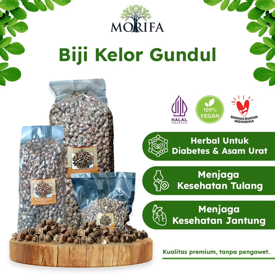 BIJI KELOR GUNDUL VAKUM ORIGINAL MURNI KUALITAS PREMIUM SIAP KONSUMSI Food Makanan Camilan