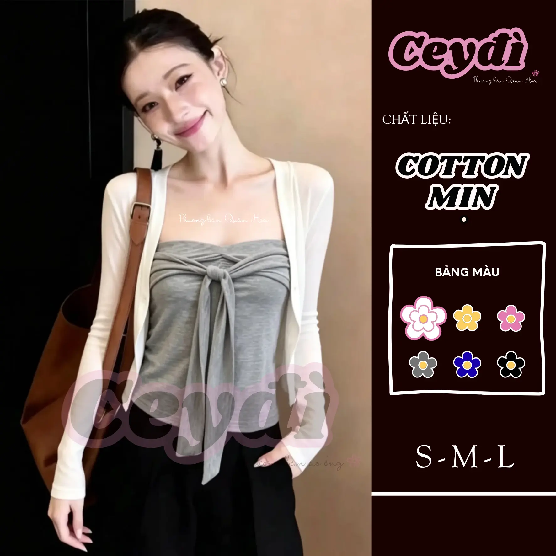 [CÓ CÚC] Áo cadigan dáng dài + Tay dài khoác ngoài mỏng mát [có cúc] #ceydi